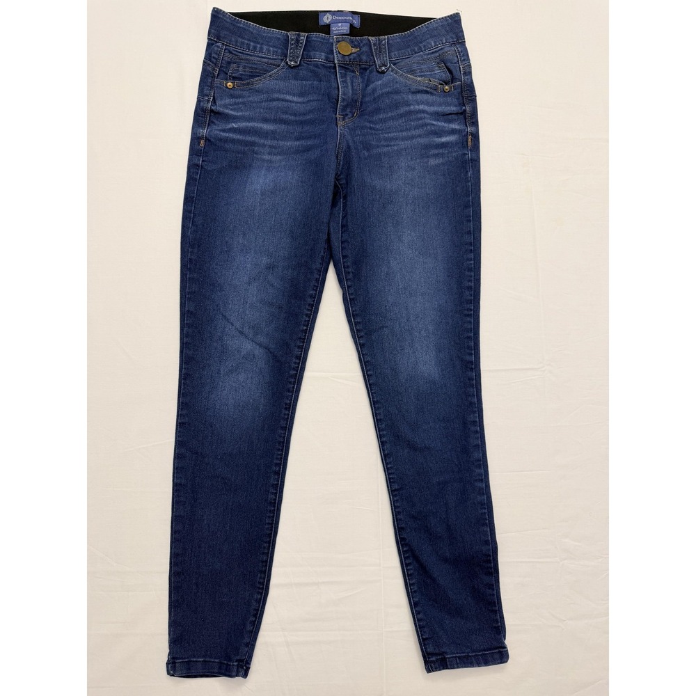 Democracy Skinny Jeans Womens 6 Blue Med Wash Mid Rise Stretch Denim 32x29